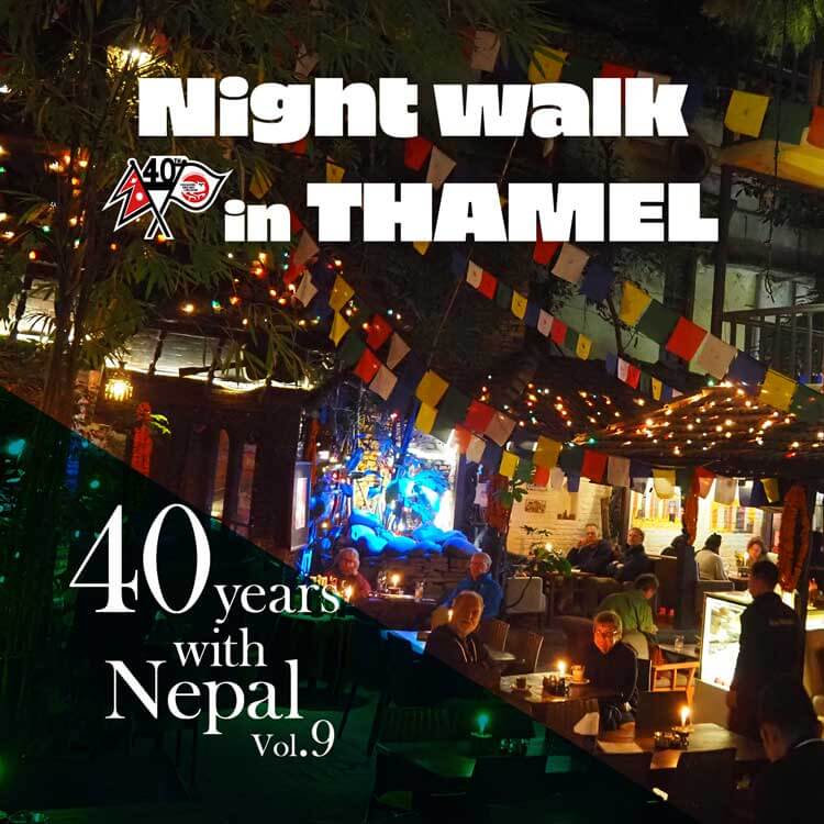 Night walk in THAMEL　カトマンズのツーリスト街を歩こう！