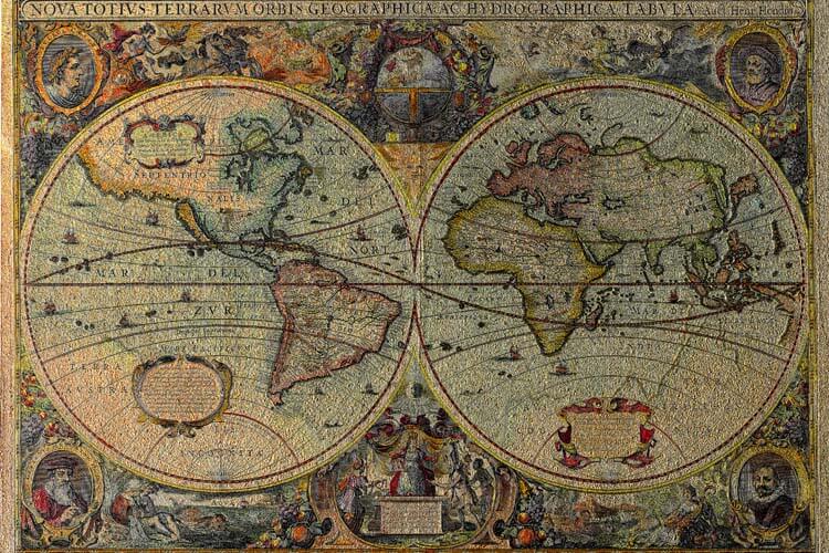 地図と地球儀