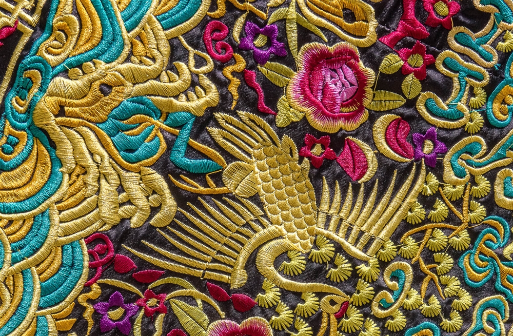 中国の刺繍