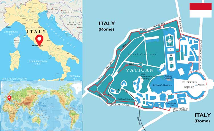 バチカン市国はどこにある？