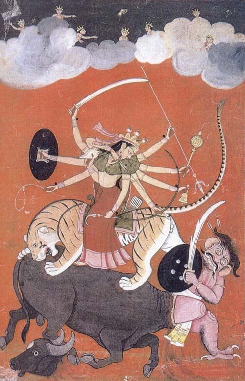戦士ドゥルガーが神々から与えられた武器