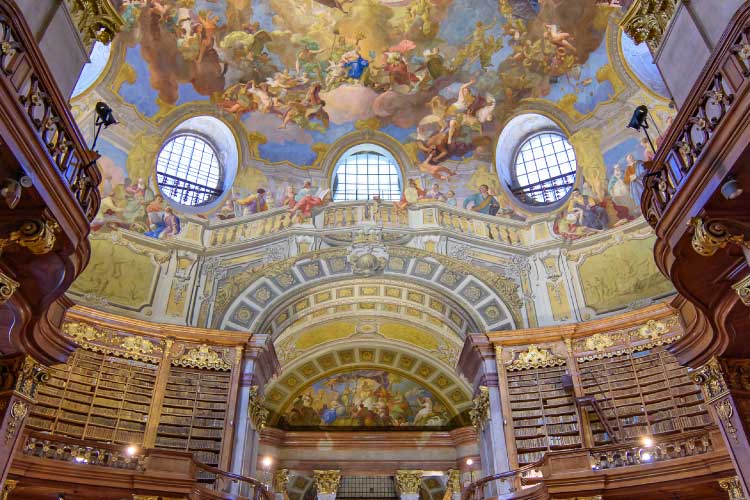 オーストリア国立図書館（プルンクザール）／オーストリア・ウィーン