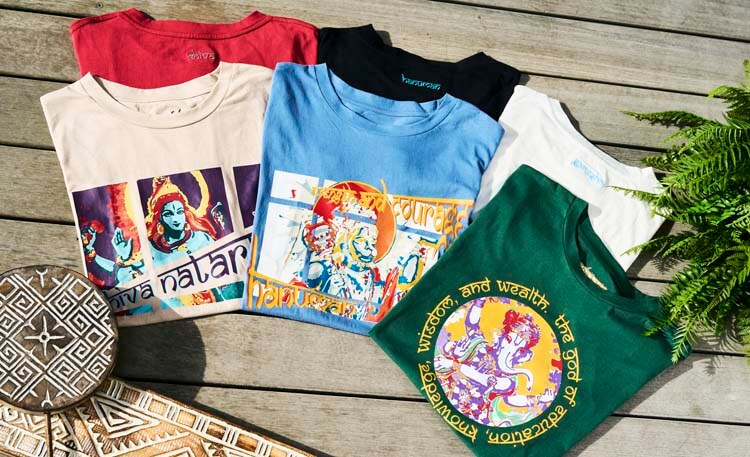 シヴァ神の異名、シヴァ・ナタラージャをモチーフにしたTシャツ
