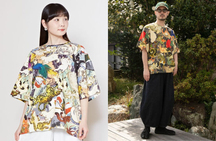 浮世色メンズTシャツ