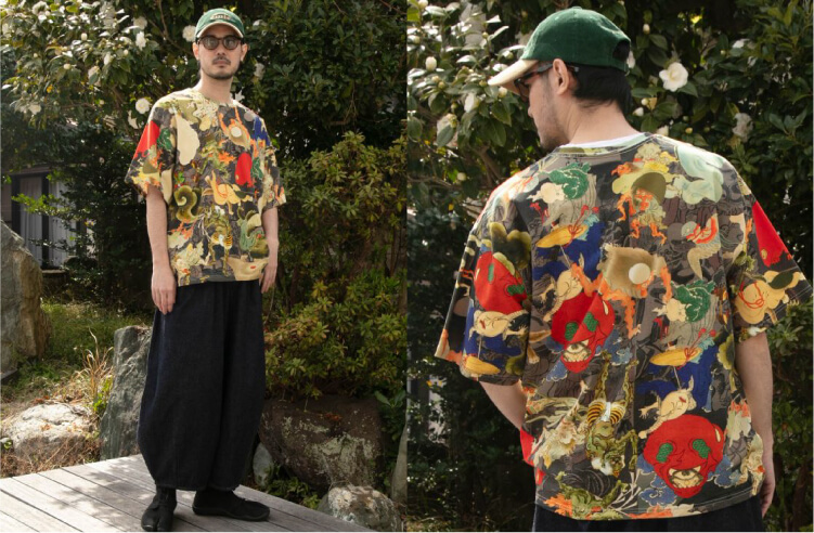 浮世色メンズTシャツ：YOKAI