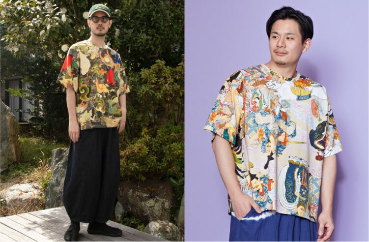浮世色メンズTシャツ：YOKAI