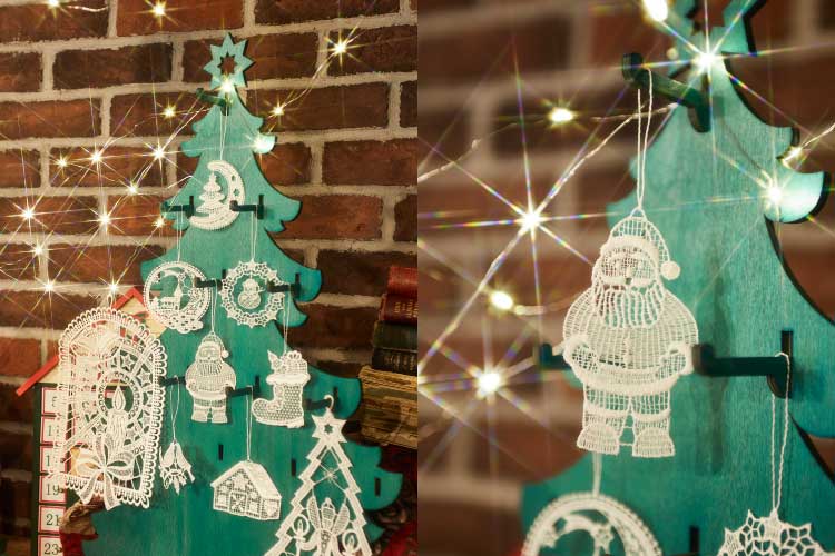 【Fromドイツ】サンタクロースレースオーナメント