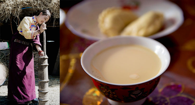 チベット：バター茶