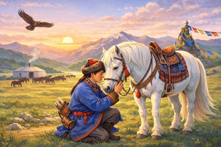 日本人が出会った馬頭琴の物語『スーホの白い馬』