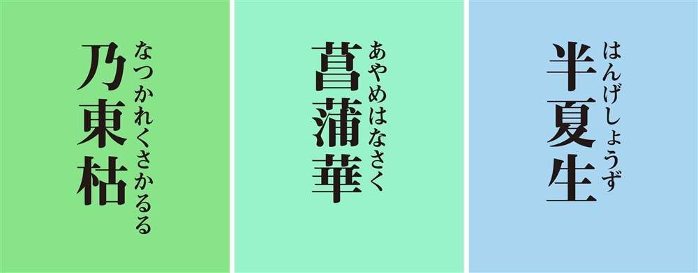 夏至が擁する七十二候