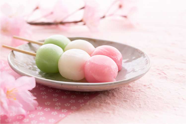 春の和菓子：桜餅・花見だんご・よもぎ餅
