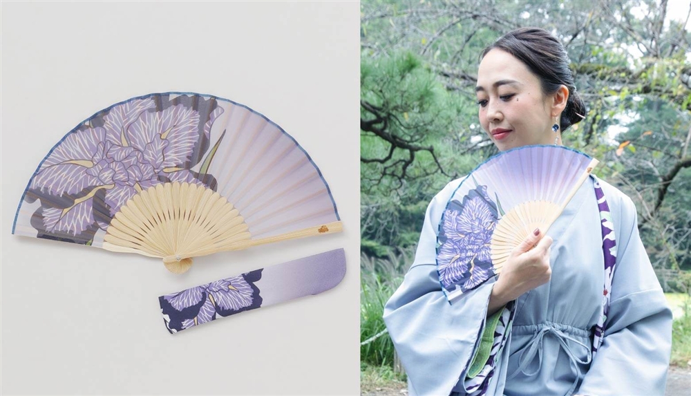 一輪扇子｜菖蒲