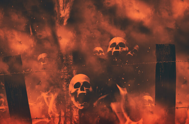 地獄絵図に描かれる八大地獄