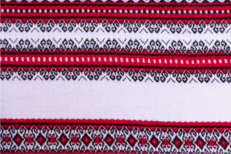 北部のウクライナ刺繍