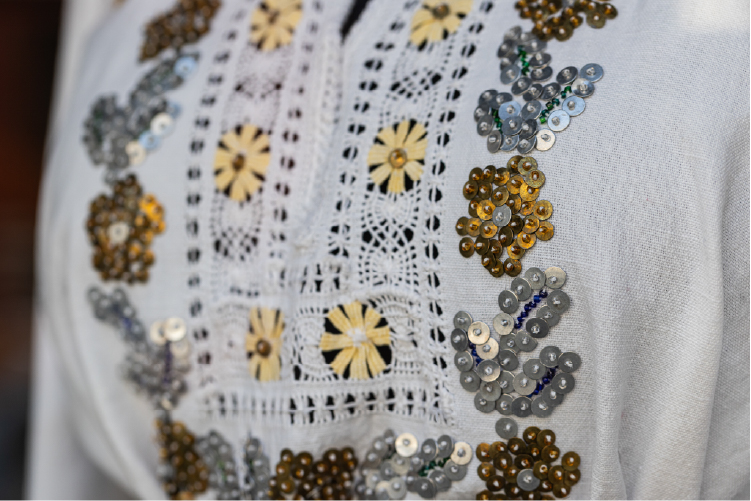 西部のウクライナ刺繍