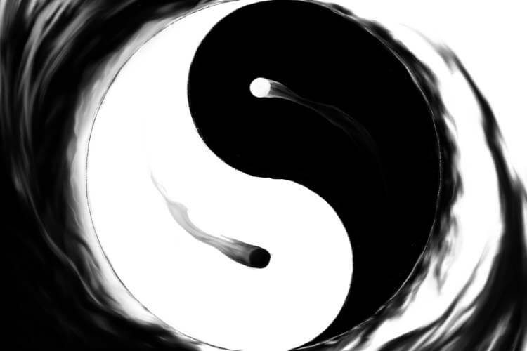ゆるやかなS字で流れを表現