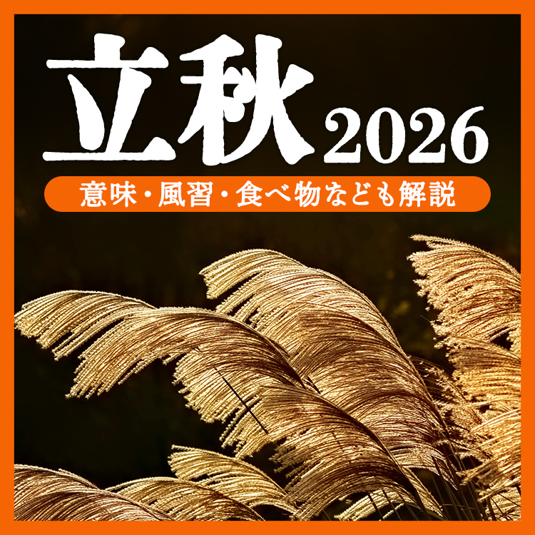 立秋とはいつ？2026年の日付や意味、二十四節気での位置づけは？