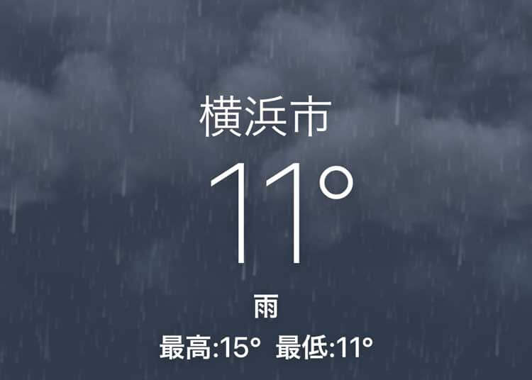 横浜の気温