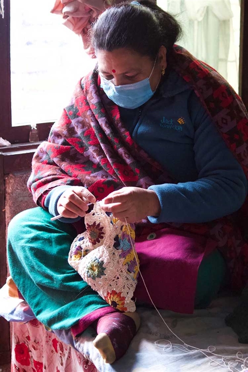 ネパールのかぎ針編みとSDGs02