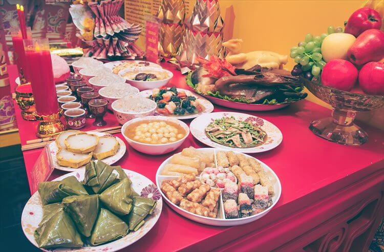 中国旧正月の食事について